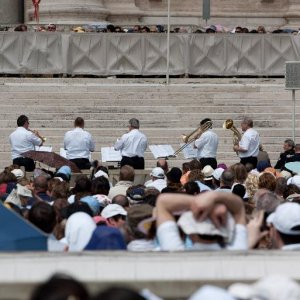 Auftritt bei der Papstaudienz