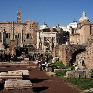 Forum Romanum in Richtung Kapitolinische Museen