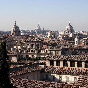Blick von der Dachterrasse der Kapitolinischen Museen