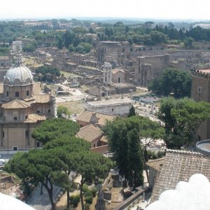 Blick auf Forum Romanum und Palatin