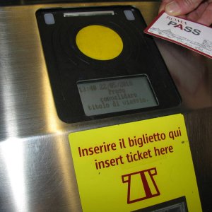 Roma-Pass entwerten in der Metro
