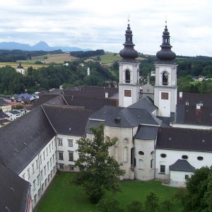 Aussicht von der Sternwarte auf Klausur u. Stiftskirche