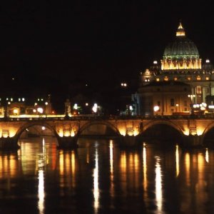 Tiber, Ponte Vittorio, Petersdom
