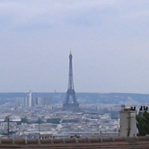 Blick vom Monmatre auf den Eiffelturm
