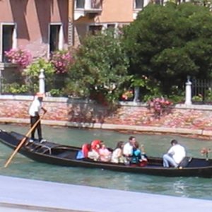 Gondel in den Kanlen von Venedig