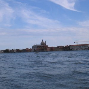 Venedig vom Wasser aus gesehen