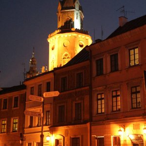 Lublin: Altstadt bei Nacht