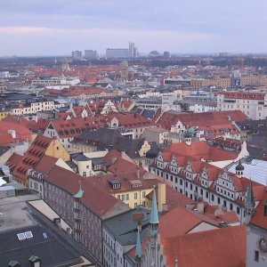 Rundumblick vom Kirchturm von St.Peter