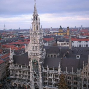 Rundumblick vom Kirchturm von St.Peter