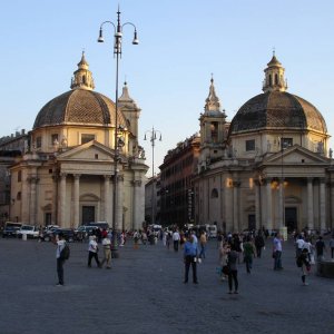 Zwillingskirchen an der Piazza del Popolo