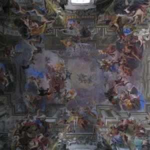 Perspektivische Malerei  St. Ignatio di Loyola