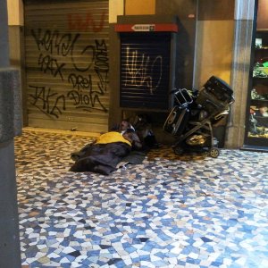 Obdachloser in Rom