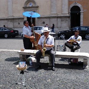 Swing Band auf der Piazza Navona