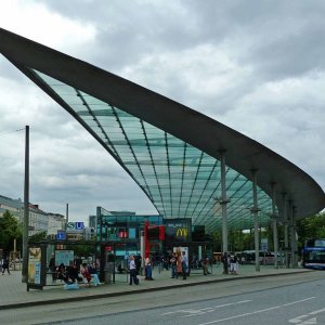 Hamburg Innenstadt unser Busterminal am Bhf