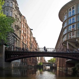 Hamburg Fleetfahrt Speicherstadt