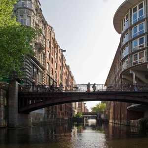 Hamburg Fleetfahrt Speicherstadt