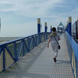 Norddeich Brcke zum Haus des Gastes