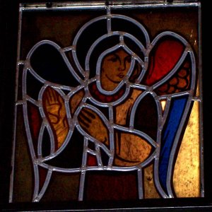 Echternach, St. Willibrord, Wendling-Fenster in der Sakristei