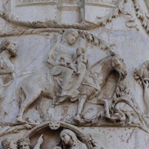 Orvieto Dom Fassade Flucht nach gypten