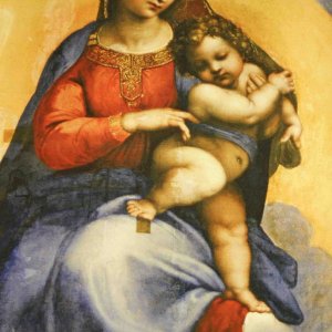 Todi Raffaello Detail Madonna von Folignio