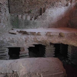 Ostia Antica Heizung in Thermen