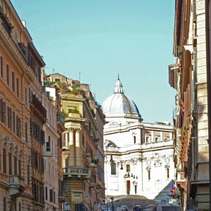 Monti Blick auf Santa Maria Maggiore