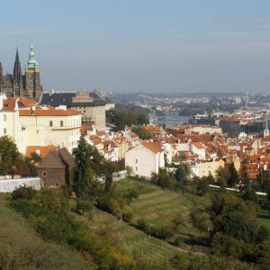 Prag Blick auf die Stadt vom Kloster Strahov aus