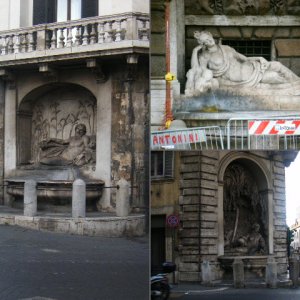 Die Vier Brunnen auf dem Scheitel des Quirinalshgels