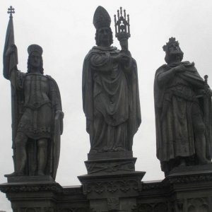 Prag Karlsdenkmal vor der Karlsbrcke