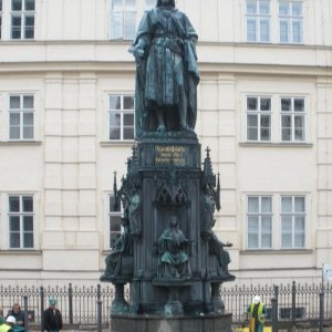 Prag Karlsdenkmal vor der Karlsbrcke
