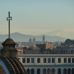 Blick von der Terrasse des San Francesco in Trastevere