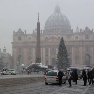 Schnee in Rom