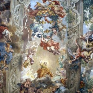 Pietro da Cortona: Deckenfresko im Palazzo Barberini