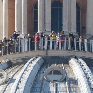 Besucherterasse auf der Kuppel des Petersdoms