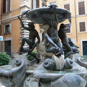 Schildkrtenbrunnen auf der Piazza Mattei
