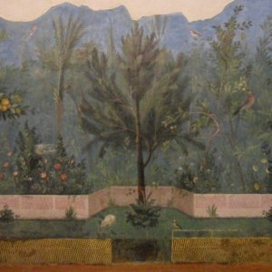Palazzo Massimo - Wandmalerei eines Gartens