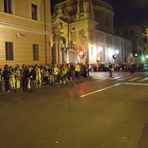 Warten auf den Papst