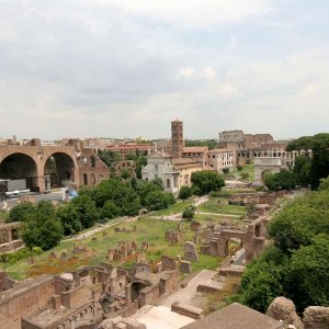 Palatin Blick zum Kolosseum
