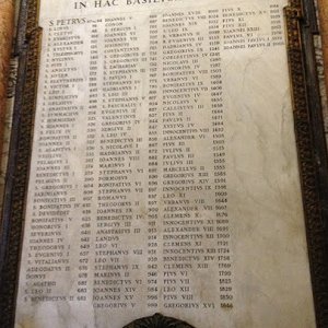 Liste der im Petersdom beigesetzten Ppste