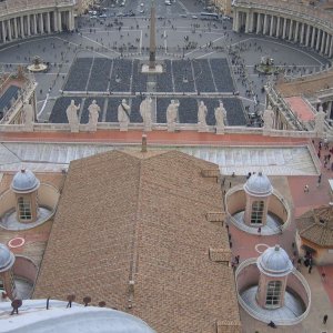 Blick von der Kuppel des Petersdomes