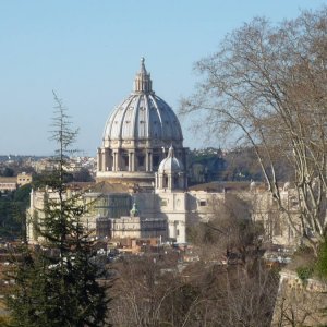 Blick auf Petersdom vom Gianicolo
