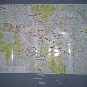 Stadtplan mit Fhnchen