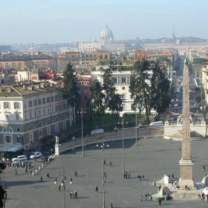 Piazza del Popolo, Aussicht vom Pincio