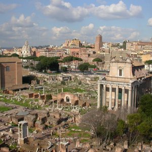 Forum Romanum, vom Palatin aus