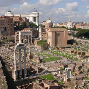 Forum Romanum, vom Palatin aus