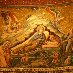 S. Maria in Trastevere: Apsismosaik