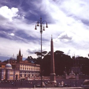 Piazza del Popolo dramatisch