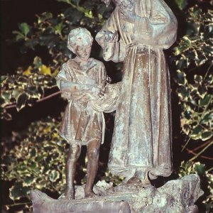 Assisi Franziskus und Knabe mit Taube