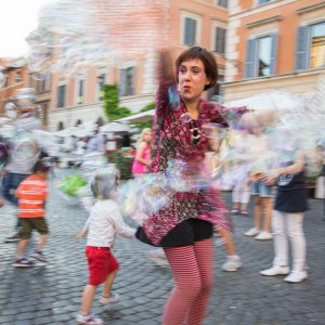 Trastevere Straenunterhaltung