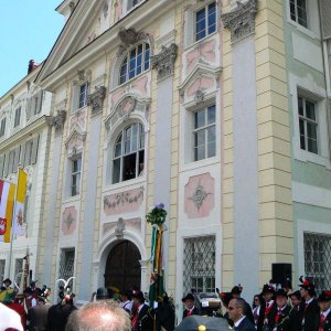 Ankunft Papst Bendikt in Brixen